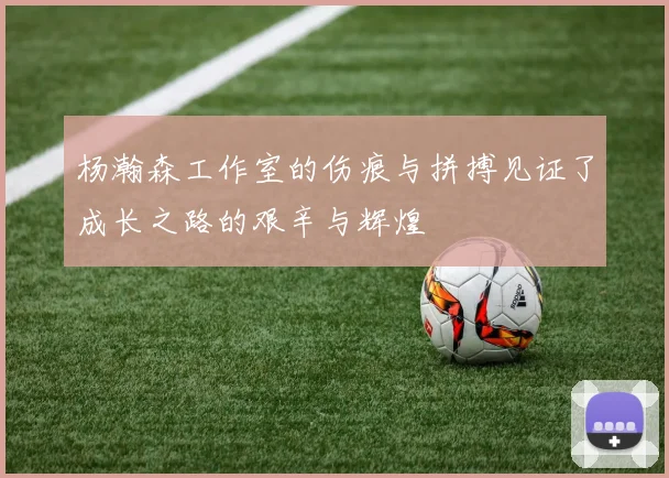 杨瀚森工作室的伤痕与拼搏见证了成长之路的艰辛与辉煌